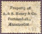 A & S Henry & Co. Manchester Stamp