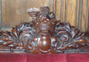 Mitchell-Henry Crest Carved Into Chair